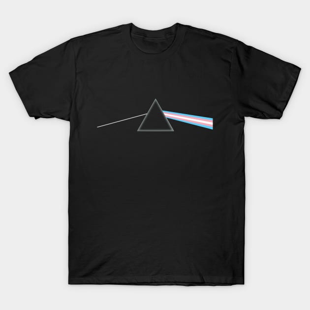 Trans Pride Side of the Moon T-Shirt by creepvrs